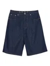 Edward Cuming Circle Window Cum Jean Shorts Blue In Blue