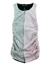 Edward Cuming Gathered Tank Top In Gray