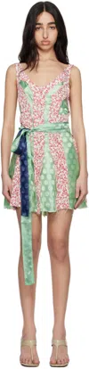Edward Cuming Third Divorce Dress In Red Flower/green-na