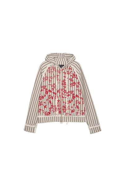 Edward Cuming I Fell In The Garden Hoodie Beige