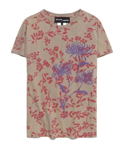 Edward Cuming I Fell In The Garden T-shirt In Brown