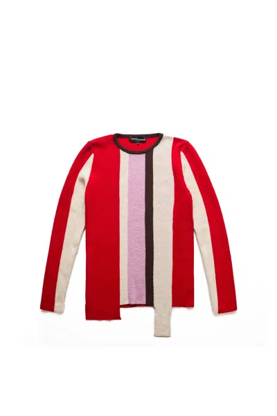 Edward Cuming Intarsia Vertical Stripe Sweater In Multi
