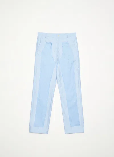 Edward Cuming Layered And Panelled Tech Trousers Dark Blue