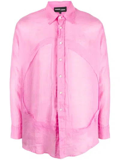Edward Cuming Lung Window Button-up Shirt In Pink