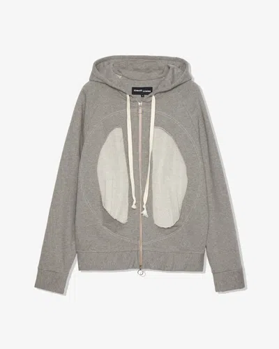 Edward Cuming Lung-window Hoodie In Gray