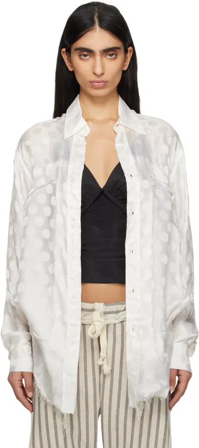 Edward Cuming Off-white Classic Lung Window Shirt