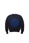 Edward Cuming Circle Sweater In Blue