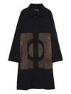 Edward Cuming Panelled Coat In Animal Print