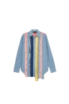 Edward Cuming Patch Slash Shirt Blue