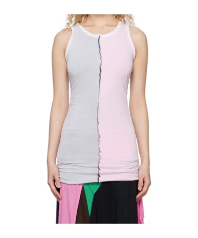 Edward Cuming Ruffled Vest In Multi
