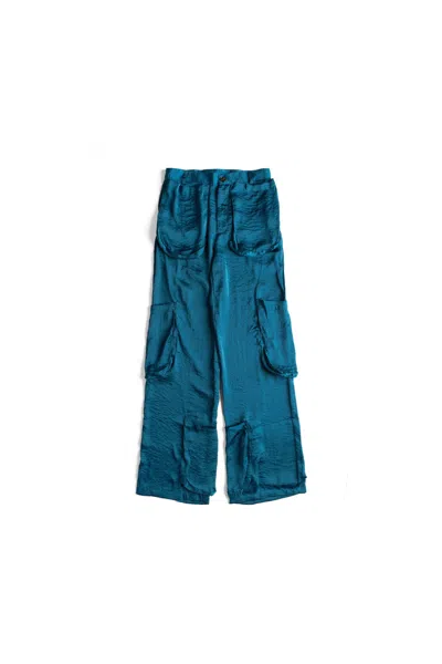 Edward Cuming Satin Pocket Trouser Blue