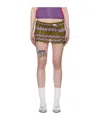 Edward Cuming Scalloped Miniskirt In Green