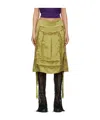 Edward Cuming Scratch The Itch Flappy Skirt In Green