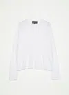 Edward Cuming Warped Dar Long Sleeve Tee White
