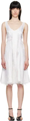 Edward Cuming Circle Cupro Third Wedding Dress In White/white