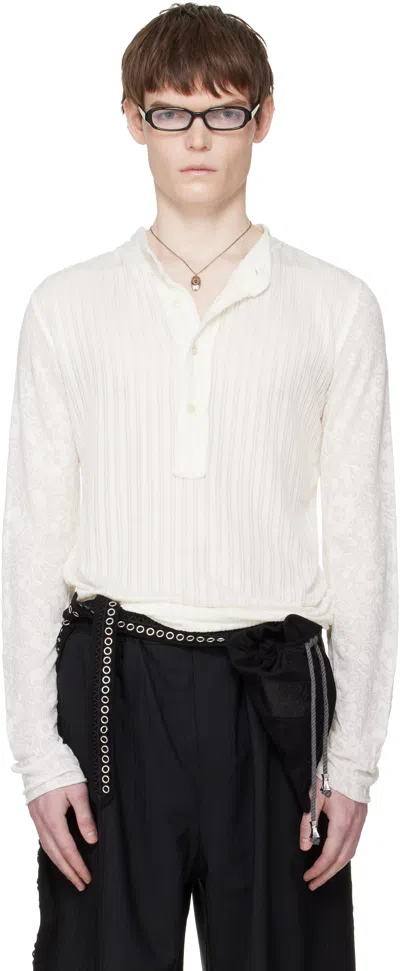 Edward Cuming White Kitchen Curtain Stacked Henely