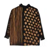 Edward Cuming X Pattern Chineso Aerograp Black Blouses In Black