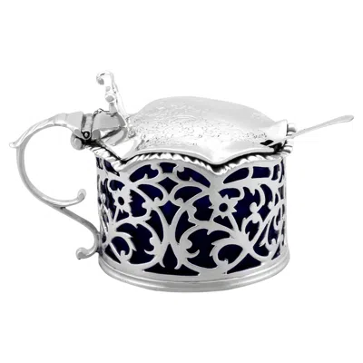 Pre-owned Edward Farrell Antique Sterling Silver Mustard Pot By , London, 1832 In Yellow