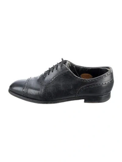 Pre-owned Edward Green Leather Brogues In Blue