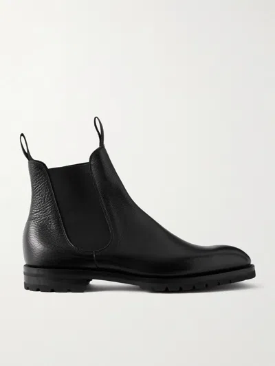 Edward Green Newmarket Grained-leather Chelsea Boots In Multi
