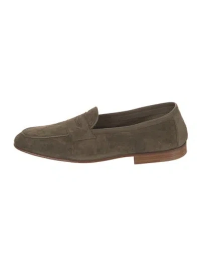 Pre-owned Edward Green Suede Loafers In Neutral