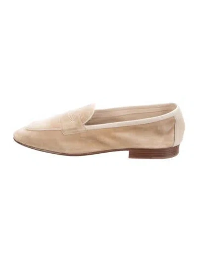 Pre-owned Edward Green Suede Loafers In Neutrals