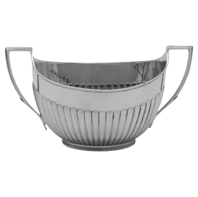 Pre-owned Edward Hutton Victorian Sterling Silver Sugar Bowl By , 1891