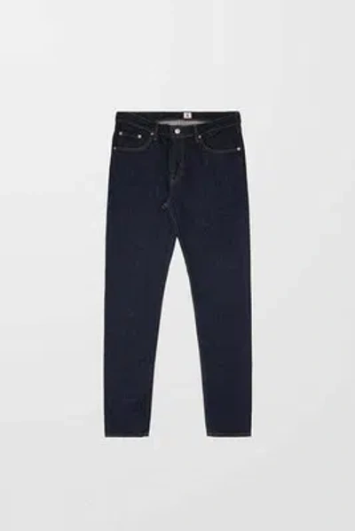 Pre-owned Edwin Blue Rinsed Skinny Jeans