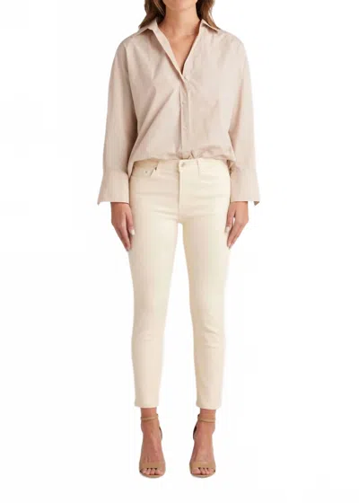 Edwin Bree Coated Jeans In Vanilla In White