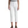 Edwin Bree Mid Rise Straight Crop Jean In Optic White In White