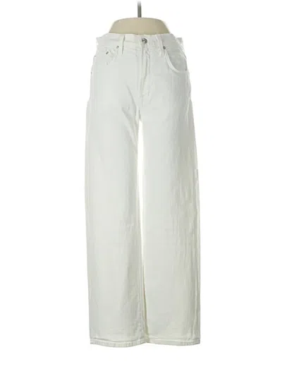 Pre-owned Edwin Casual Pants In White