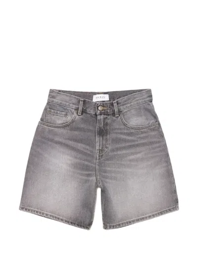 Edwin Cleo Stone-washed Shorts In Gray