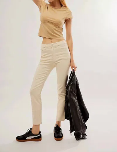 Edwin Coated Skinny Jeans In Vanilla In White