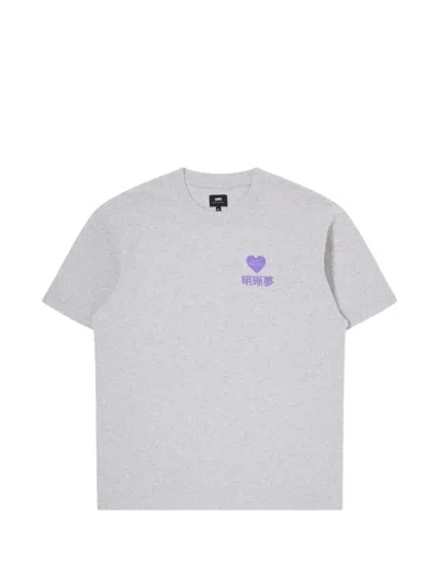 Edwin Crew-neck T-shirt In Gray