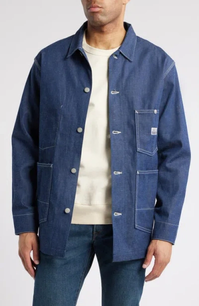 Edwin Denim Chore Jacket In Indigo