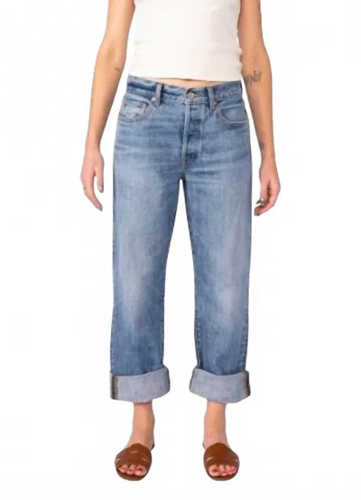 Edwin Denim Sawyer Boyfriend Jeans In Solano In Blue