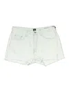 Edwin Denim Shorts In White
