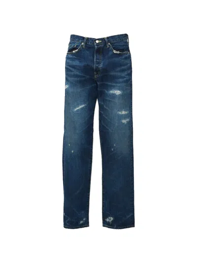 Edwin Distressed Loose-fit Jeans In Blue