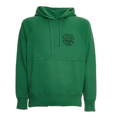EDWIN DRAWSTRING HOODED SWEATSHIRT WITH BOLD PRINTS