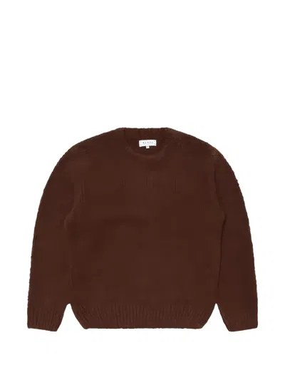 Edwin Dun Textured Sweater In Brown