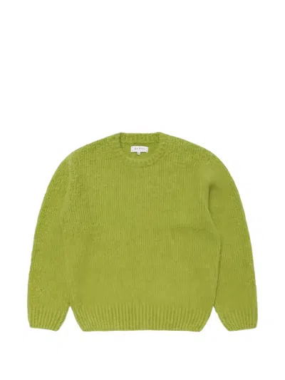 Edwin Dun Textured Sweater In Green