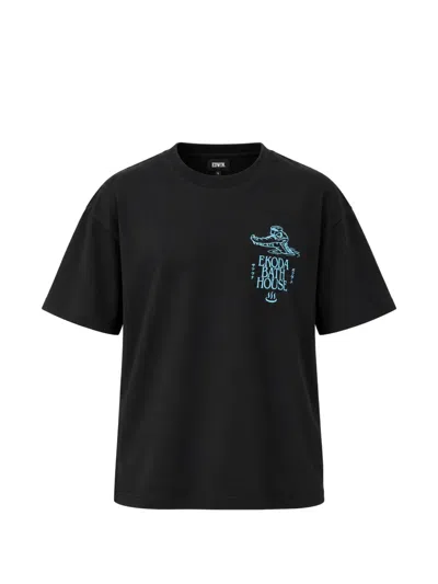 Edwin Ekoda Bath House Graphic-print T-shirt In Black