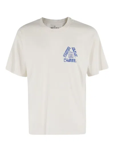 Edwin Enjoy Emc Graphic-print T-shirt In Panna