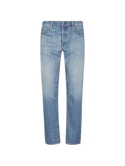 Edwin Faded-effect Straight-leg Jeans In Multi