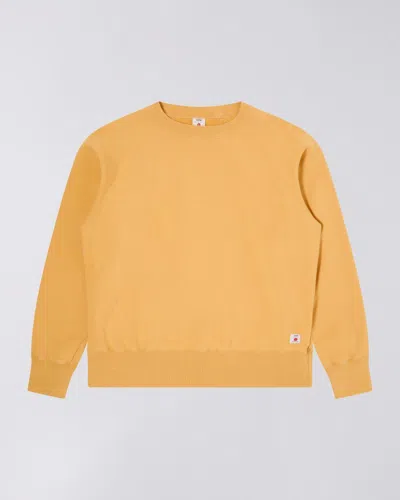 Edwin Female  I035896 Raglan Crew Made In Japan 0m.n8 Mustard In Yellow