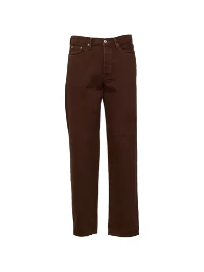 Edwin Five-pocket Loose-fit Jeans In Brown