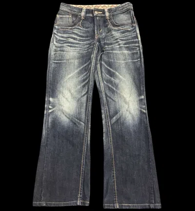 Pre-owned Edwin Flare Westerner Blue Wash Flare Jeans