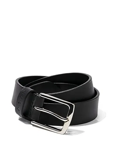 Edwin Forever Leather Belt In Black