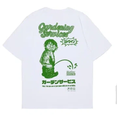 Edwin Gardening Services Short-sleeved T-shirt (white)