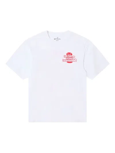 Edwin Graphic-print T-shirt In White